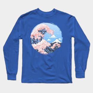 Wave Cherry Tree Long Sleeve T-Shirt